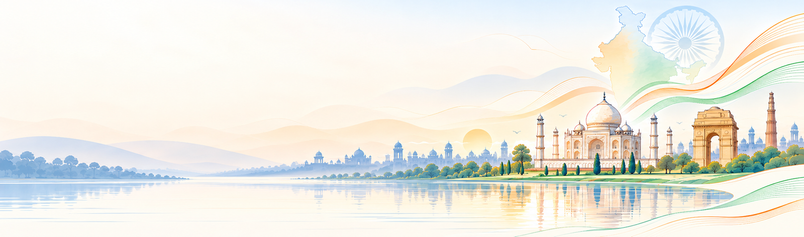 Tranquil India Heritage Waterfront Banner